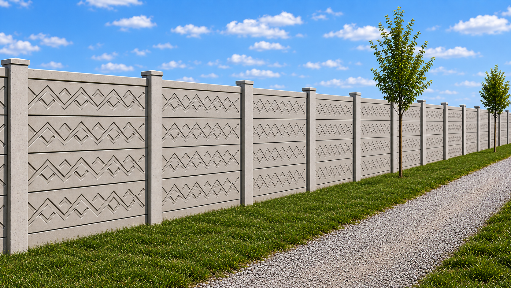 Prism fence panel design